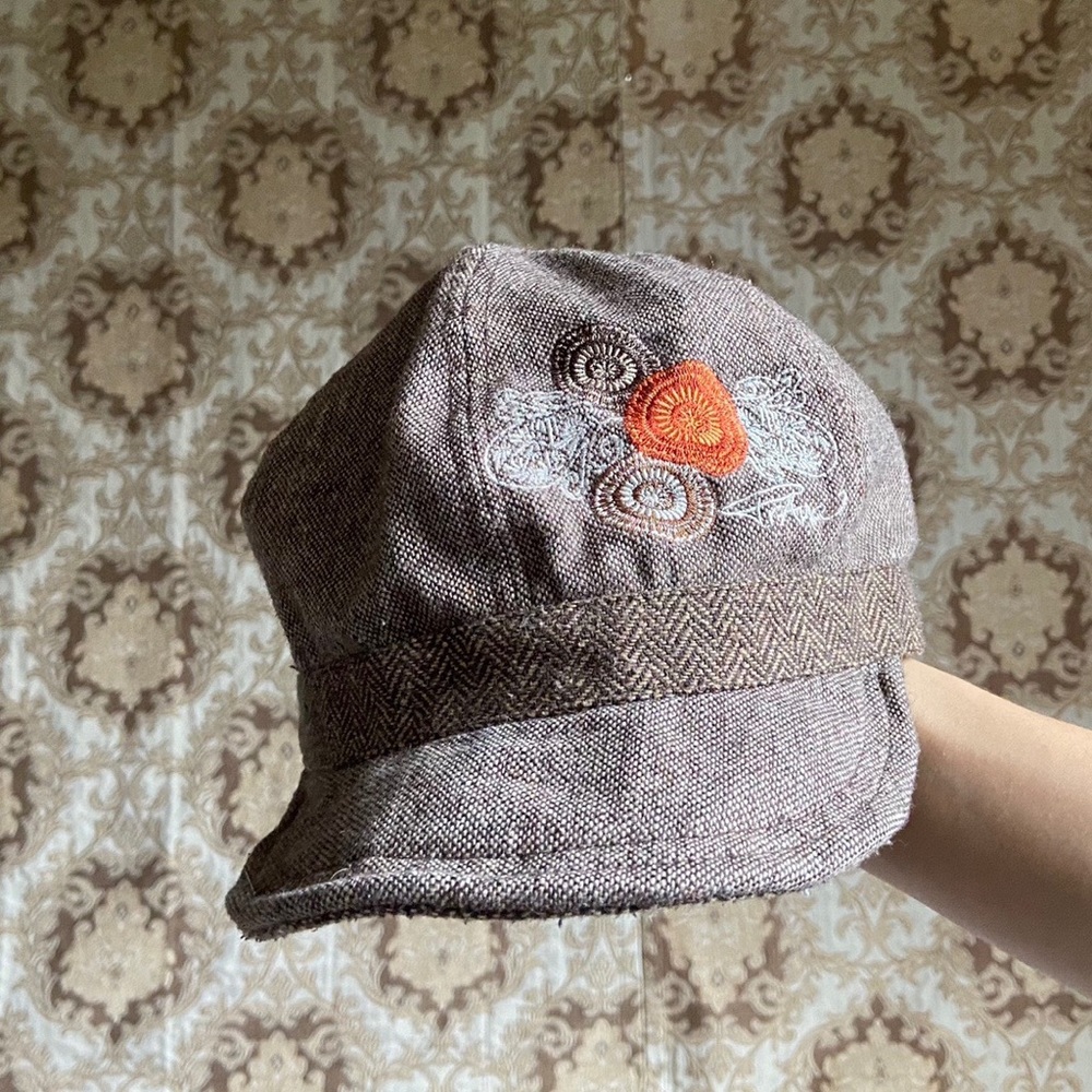 Prana brown, orange and white hat